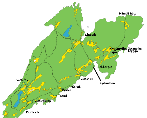 map with walking trails